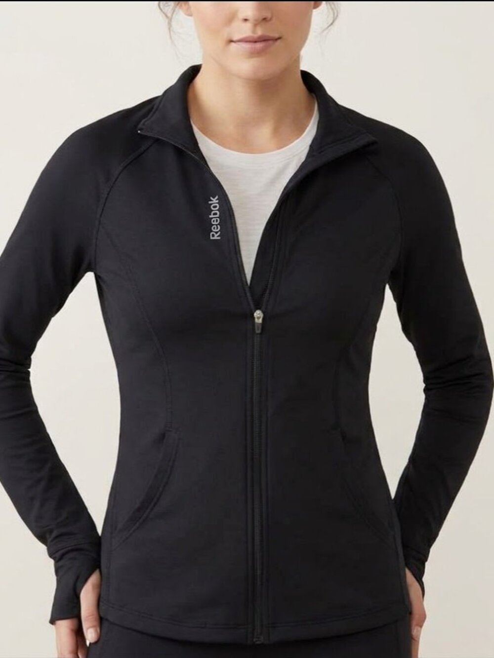 Reebok Black Athletic Jacket size small